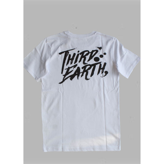 Third Earth 100% Organic unisex Logo t-shirt BLACK