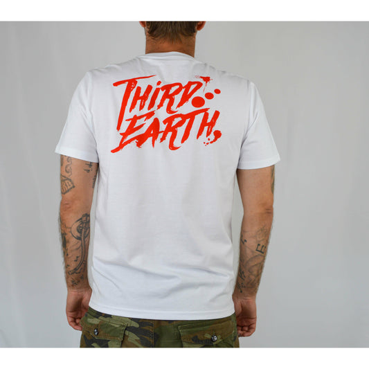 Third Earth 100% Organic unisex Logo t-shirt RED